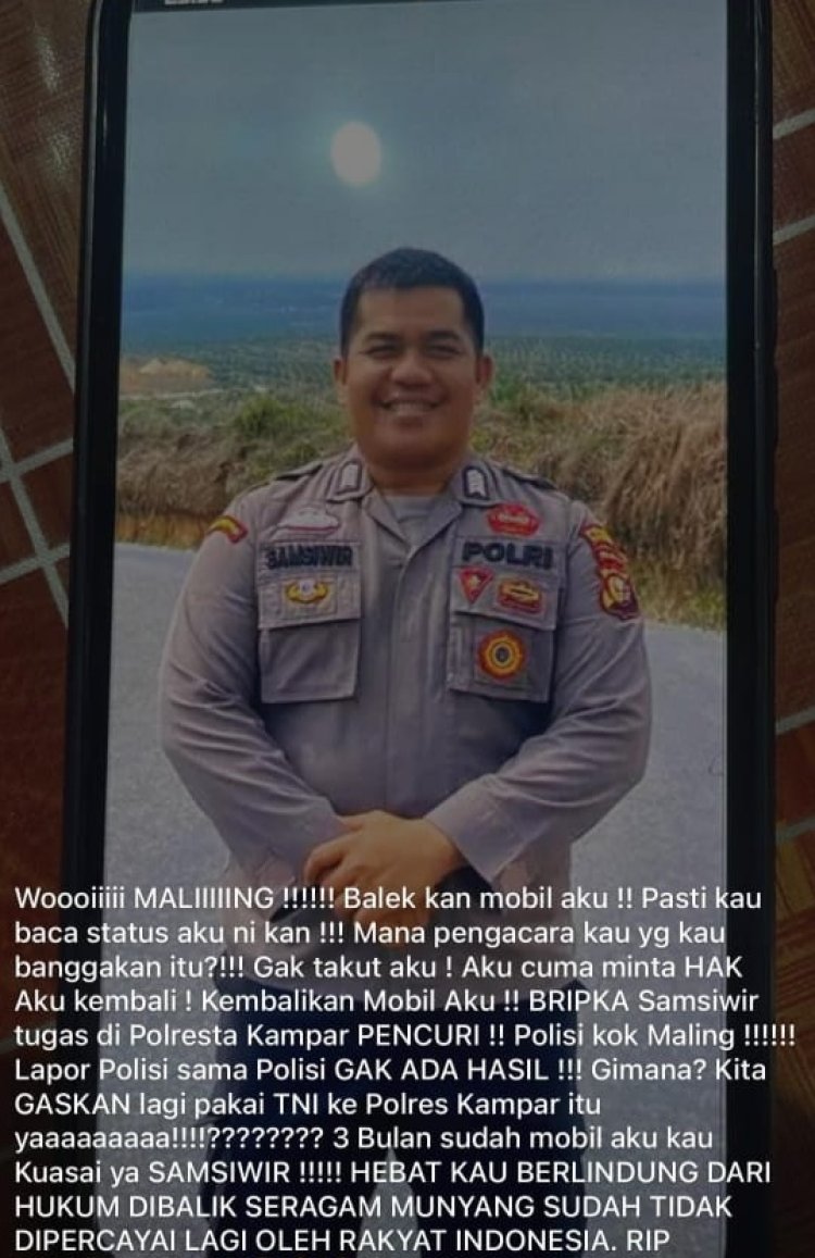 Pengusaha Rental Mobil Resmi Dilaporkan ke Polda Riau, Terlapor Bisa Dikenalan Pasal Berlapis