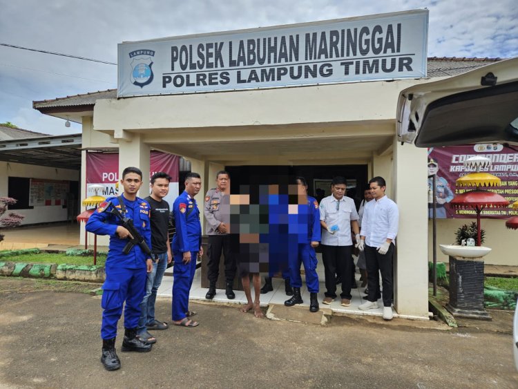 Ditpolairud Polda Lampung Amankan Pelaku Pencurian Kapal Nelayan di Muara Gading Mas
