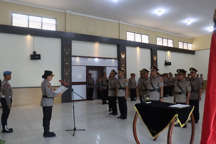 Beberapa Perwira Polri Di Lampung Timur Terkena Gelombang Mutasi Jabatan