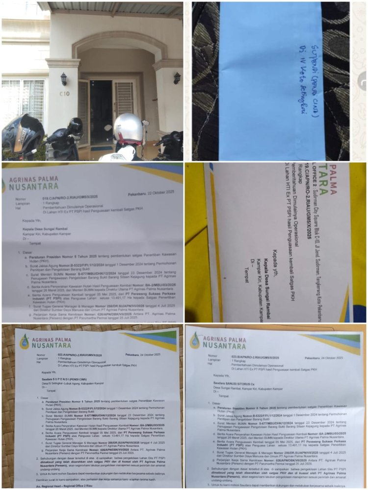 LSM Gakorpan Duga Surat PT. Agrinas Palma Nusantara ke Petani di Desa Sungai Rambai, Palsu