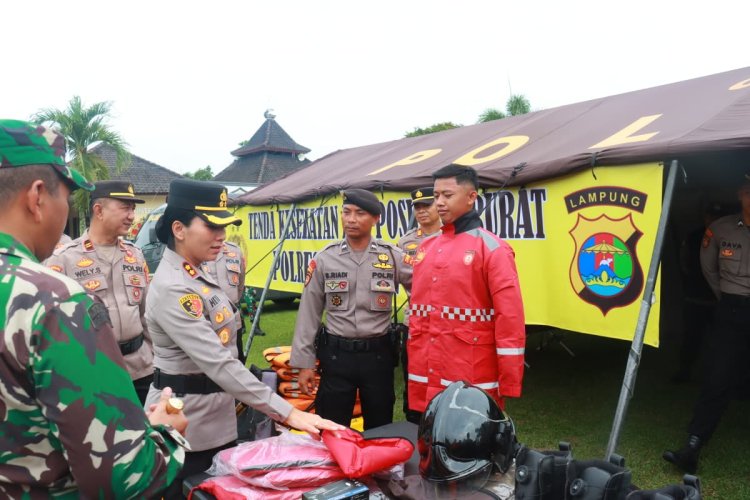 Polres Lampung Timur Gelar Apel Kesiapan Tanggap Bencana Hidrometeorologi