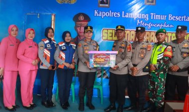 Pastikan Pelayanan Nataru Optimal, Kapolres Lamtim Kunjungi Pos Pam