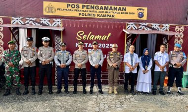 Hari Ke-10 Ops Nataru, Pos PAM Polsek Siak Hulu Pastikan Situasi Aman Kondusif