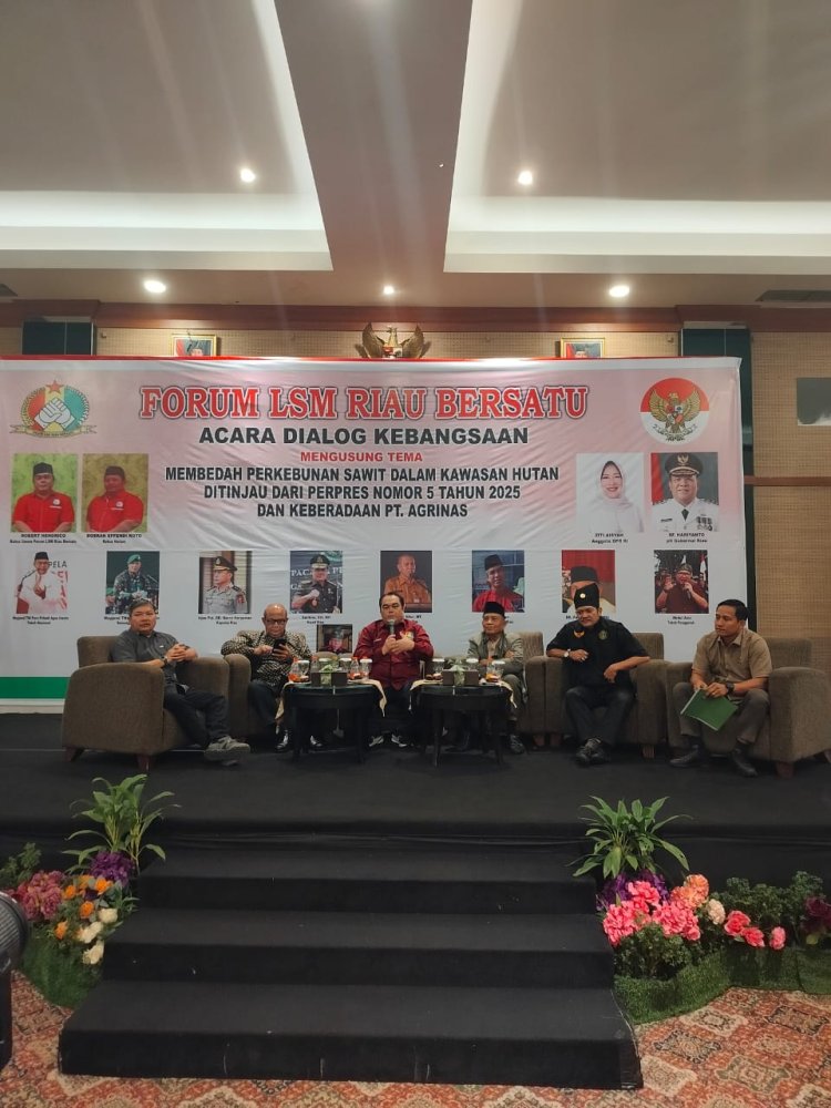 Dinilai Abai, Dialog Kebangsaan Kritisi Kinerja Satgas PKH, PT. APN dan Pemprov Riau