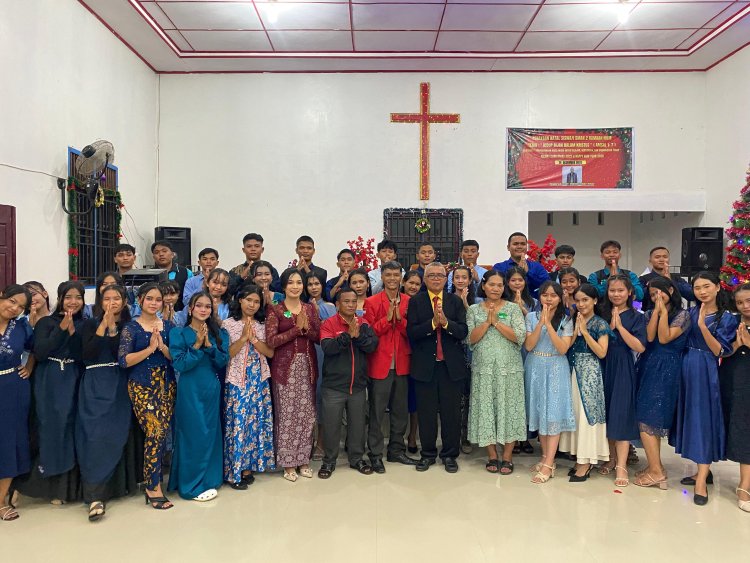 Bersama Orang Tua, Siswa/i Kristiani SMAN2 Rambah Hilir Rayakan Natal 2025