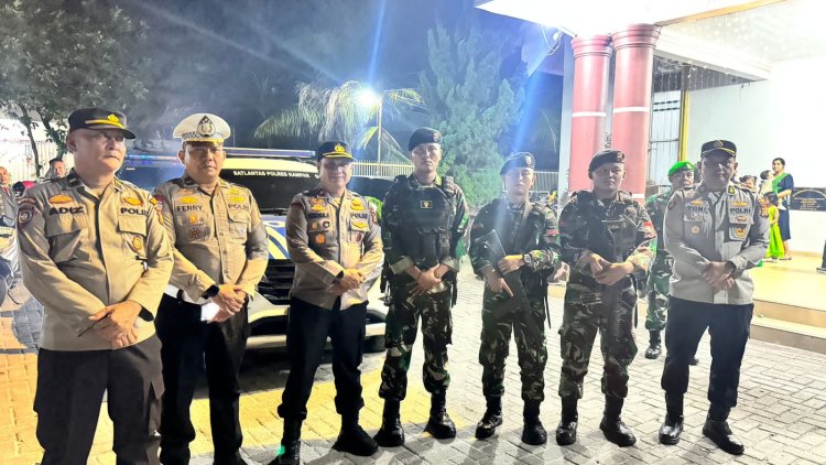 Wujud Nyata Sinergitas TNI–Polri, Patroli Pengamanan Natal Digelar di Siak Hulu