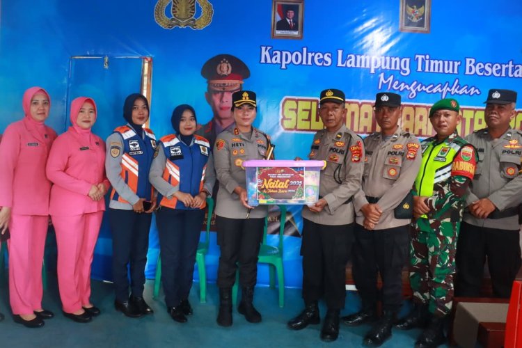 Pastikan Pelayanan Nataru Optimal, Kapolres Lamtim Kunjungi Pos Pam