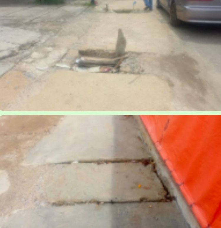 Proyek  Drainase Jalan Untung Suropati Amburadul, Rekanan Salahkan Masyarakat