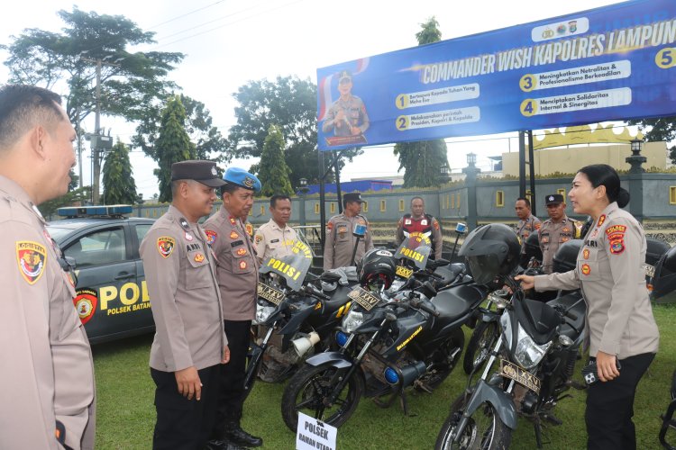 Pastikan Sarana dan Prasarana, Kapolres Lamtim Cek Randis