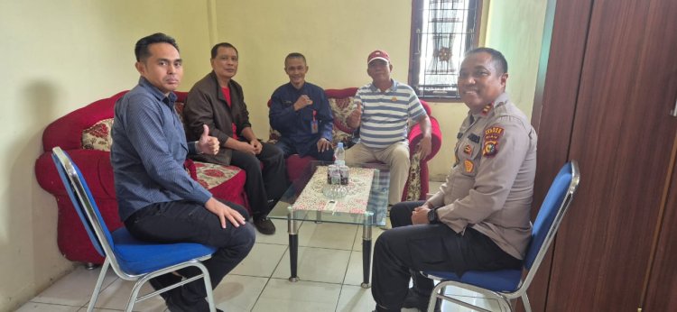 Silaturahmi ke Polsek Perhentian Raja, LCI Perkenalkan Kepengurusan kepada Kapolsek Baru