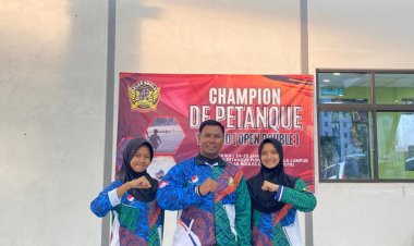 Atlet SMPN 1 Siak Hulu Tembus Kejuaraan Petanque Internasional di Malaysia