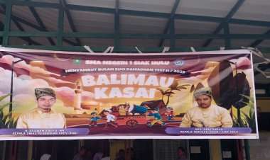 Semarak Balimau Kasai, OSIS SMAN 1 Siak Hulu Gelar Pawai Sambut Ramadhan 1447 H