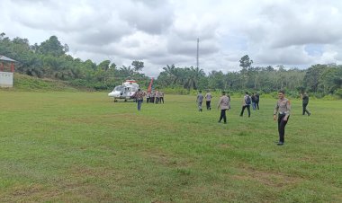Pastikan Pembangunan Berjalan Lancar, Kapolda Riau Tinjau Proyek Jembatan di Desa Lubuk Agung Kampar
