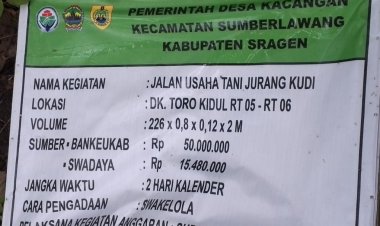 Belum Setahun Dikerjakan, Jalan Usaha Tani di Sragen Retak, Tim Investigasi Soroti Pola Pelaksanaan