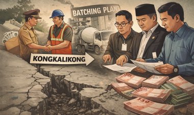Beton Retak dan Ambles, Tim Investigasi Soroti Dugaan Persekongkolan Oknum Kades–Pihak Ketiga dengan Batching Plant