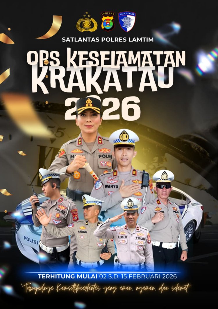 Polres Lampung Timur Mulai Laksanakan Operasi Keselamatan Krakatau 2026