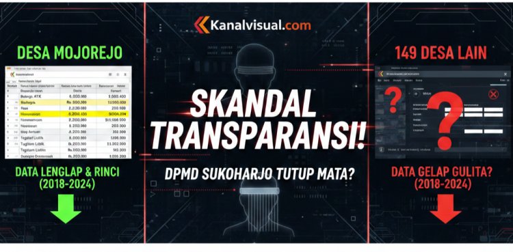 Ada Dudaan Skandal Transparansi Desa di Sukoharjo: DPMD Diduga Tutup Mata terhadap Anomali Data 149 Desa?