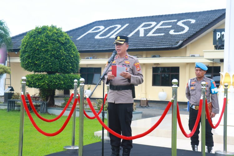 Polres Lampung Timur Gelar Upacara Hari Kesadaran Nasional Bulan Februari 2026