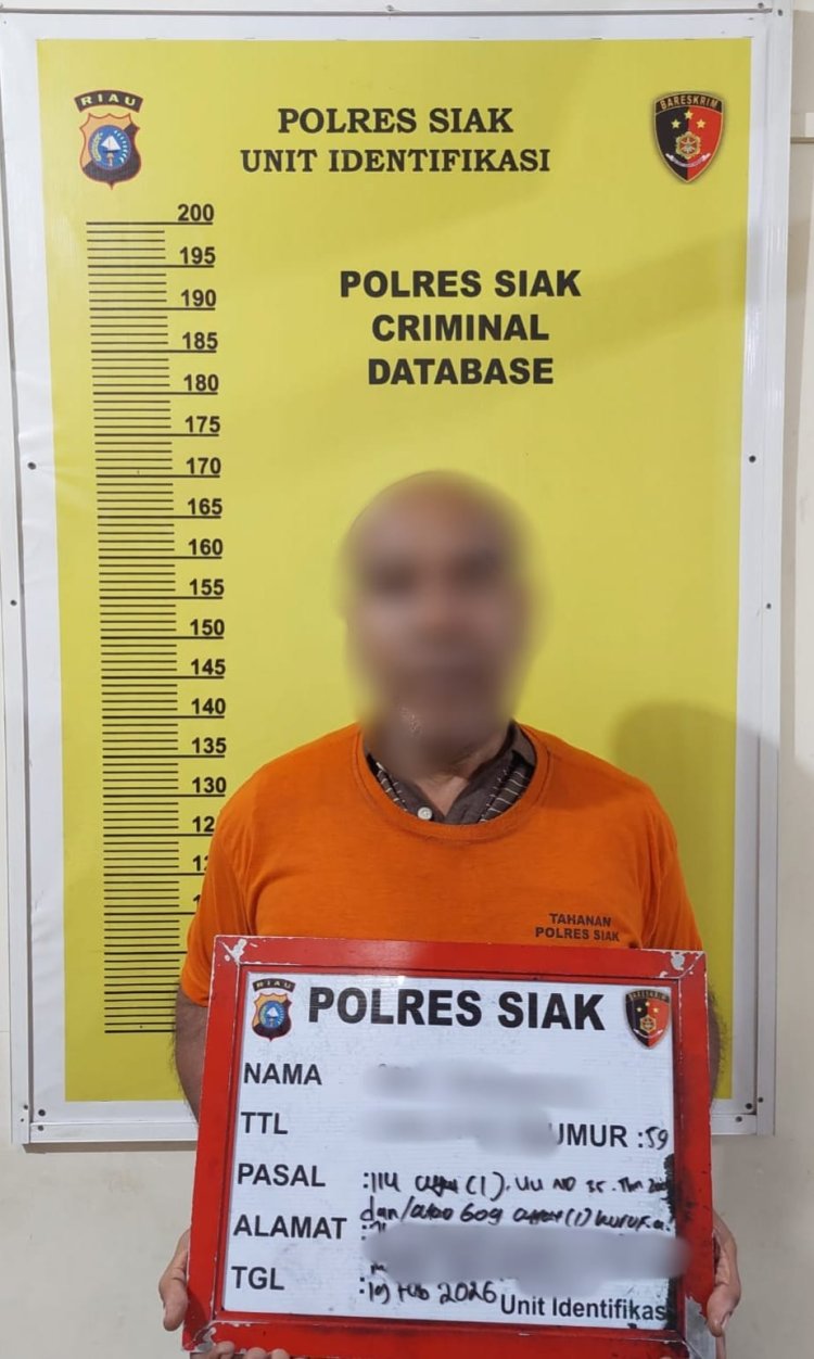 ​Polres Siak Ringkus Bandar Sabu di Sabak Auh, Paket Sabu Siap Edar Disita