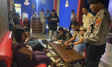 Polsek Pasir Sakti Gelar Razia Tempat Hiburan, Karaoke Sultan Diminta Tutup Selama Ramadhan