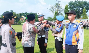 Polres Lampung Timur Gelar Apel Operasi Ketupat Krakatau 2026, Siapkan 4 Pos Lebaran