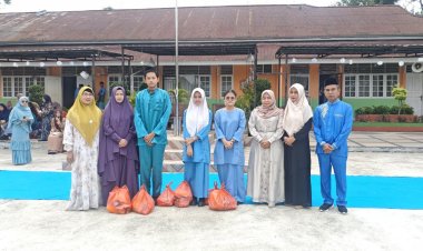 SMA Negeri 2 Siak Hulu Tutup Ramadhan 1447 H dengan Santunan 117 Anak Yatim dan Piatu