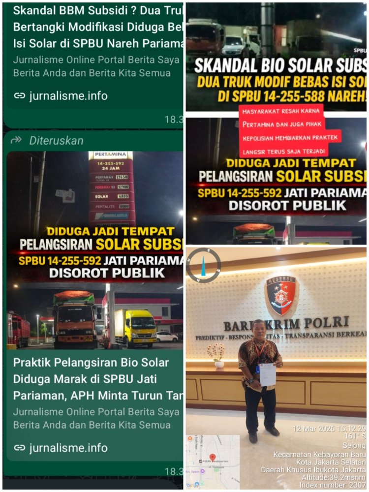 Oknum Brimob Padang Sarai Diduga Backingi Penyalahgunaan BBM Subsidi di SPBU Jati Kota Pariaman