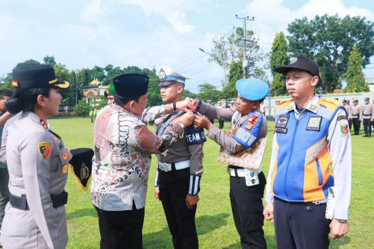 Polres Lampung Timur Gelar Apel Operasi Ketupat Krakatau 2026, Siapkan 4 Pos Lebaran