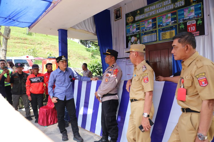 Bupati Lampung Barat Tinjau Pos Pengamanan dan Pelayanan Idulfitri, Pastikan Kesiapan Operasi Ketupat Krakatau 2026