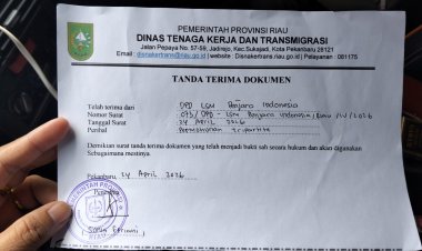 Resmi Masuk Disnaker Riau, LSM Penjara Indonesia Ajukan Tripartit Perjuangkan Hak Tiga Pekerja Kebun Awi