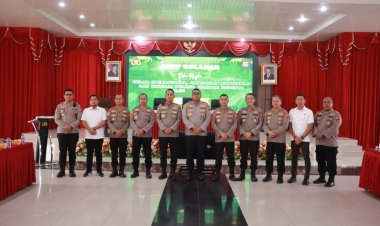 Polres Kampar Gelar Rapat Evaluasi, Tingkatkan Kondisi Kamtibmas dan Paparkan Realisasi Anggaran hingga April 2026