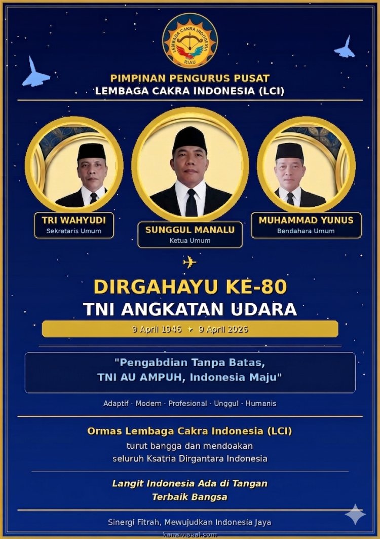 Dirgahayu ke-80 TNI AU, Ormas LCI: Langit Indonesia Milik Ksatria Dirgantara yang Tak Pernah Goyah