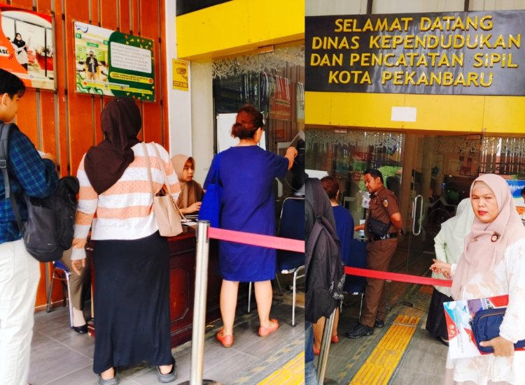 Aktivis Dilarang Masuk Disdukcapil Pekanbaru, Warga Lain Ditolak Gara-Gara Panjang Baju