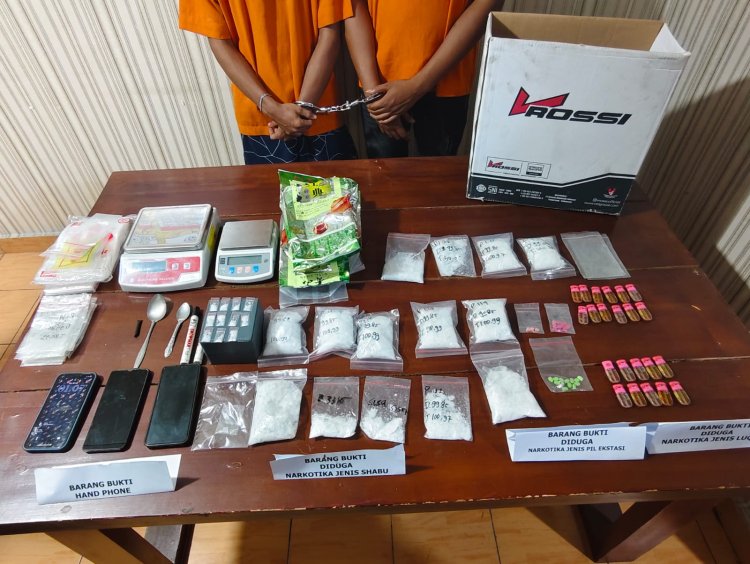 Dua Pemuda Diduga Bandar Narkoba Diringkus Polsek Siak Hulu, 1,2 Kg Sabu dan 27 Butir Ekstasi Disita