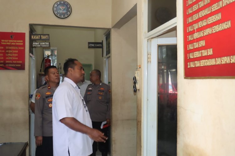 Dir Tahti Polda Lampung Laksanakan Pengecekan Tahanan dan Supervisi di Polres Lampung Timur