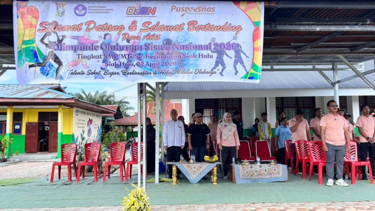 SMPN 1 Siak Hulu Jadi Tuan Rumah Pembukaan O2SN 2026 Tingkat SMP/MTs Se-Kecamatan Siak Hulu