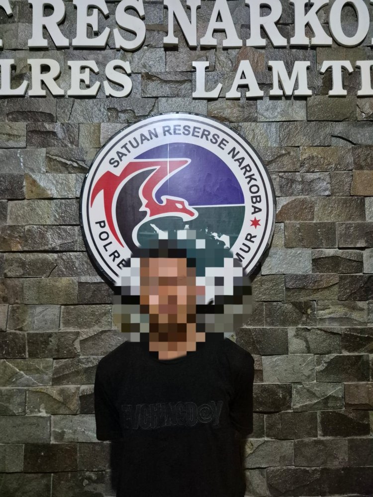 Satres Narkoba Polres Lampung Timur Ungkap Kasus Narkotika, Seorang Pemuda Diamankan