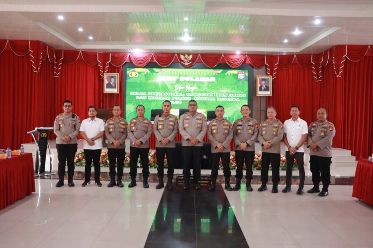 Polres Kampar Gelar Rapat Evaluasi, Tingkatkan Kondisi Kamtibmas dan Paparkan Realisasi Anggaran hingga April 2026