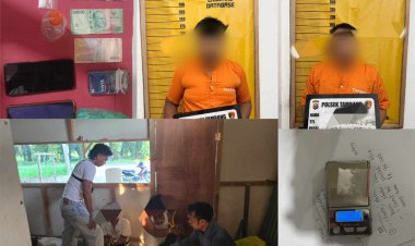 Gerak Cepat, Tim Reskrim Polsek Tambang Gerebek Pelaku Sabu di Veron Sawit Desa Kuapan — Dua Tersangka Dibekuk