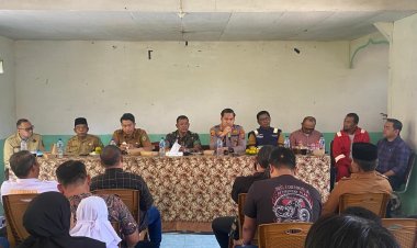 Kapolsek Bagan Sinembah Hadiri Sosialisasi Pemasangan Pipa Gas PSN di Balai Jaya