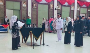 Wabup Kampar Misharti Lantik 33 Pejabat Baru, Tekankan Integritas dan Pengabdian untuk Pelayanan Publik