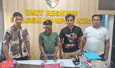 Berhasil Ungkap Kasus Narkotika, Polsek Kampar Kiri Amankan 10,91 Gram Sabu-sabu