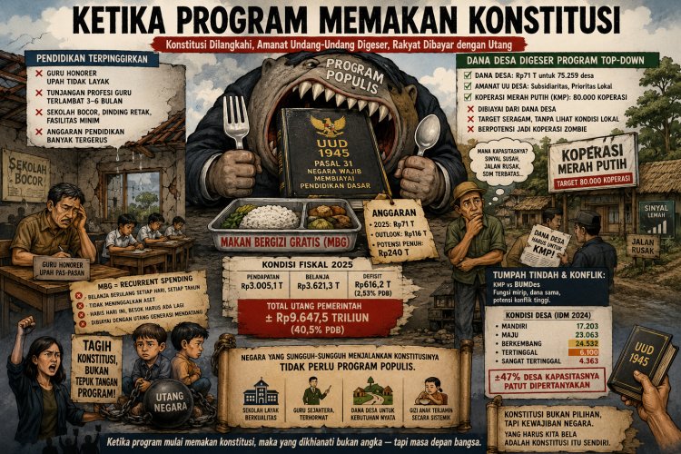 Ketika Program Memakan Konstitusi