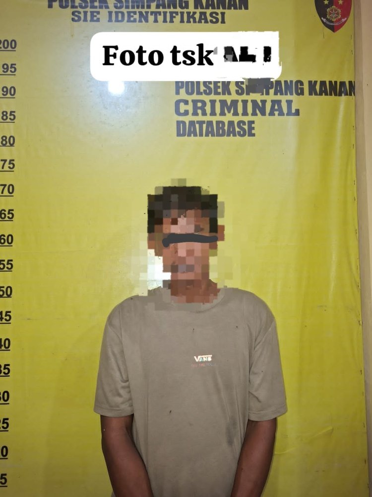 Polsek Simpang Kanan Amankan 1 Orang Tersangka Sedang Bawa Sabu