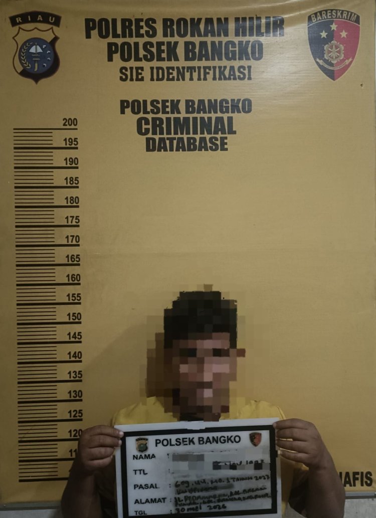 Polsek Bangko Sita 10 Gram Sabu dari Tangan Pelaku