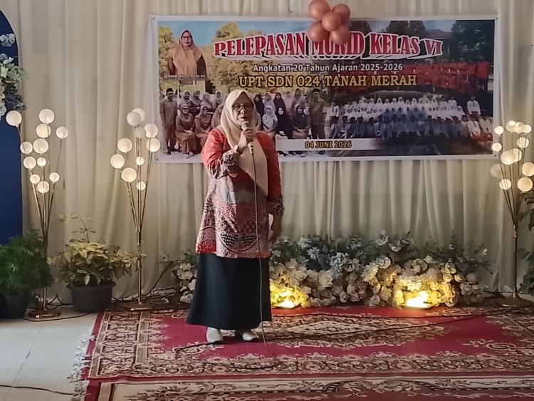 Kompak, Kolaborasi Komite dan Wali Murid Sukseskan Acara Pelepasan Siswa Kelas VI UPT SDN 024 Tanah Merah
