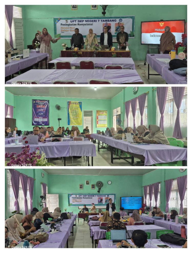 Tingkatkan Kompetensi Lewat Pembelajaran Mendalam UPT SMPN 7 Tambang Siap Cetak Generasi Gemilang