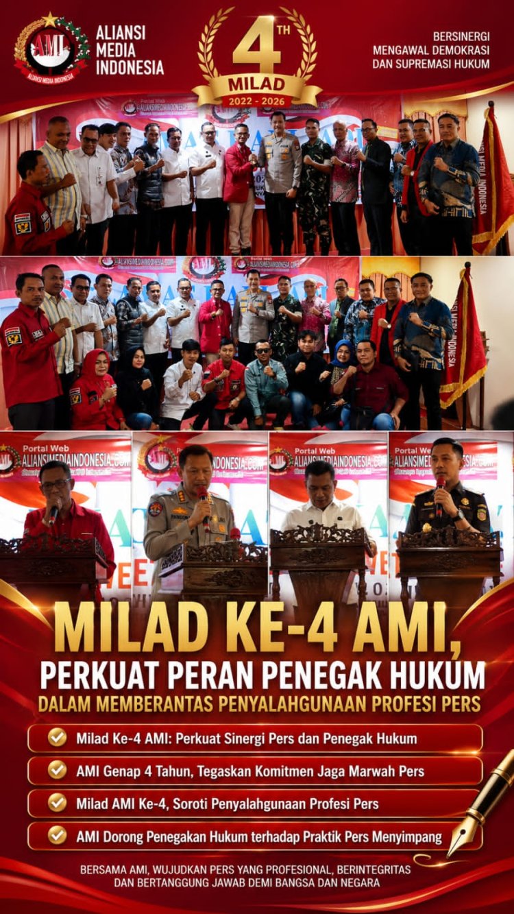 Milad Ke-4 AMI, Perkuat Peran Penegak Hukum dalam Memberantas Penyalahgunaan Profesi Pers