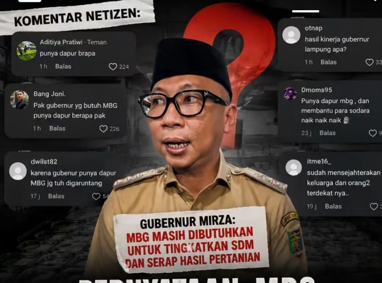 Pernyataan MBG Berbalik Jadi Bumerang, Gubernur Lampung Dihujat Netizen
