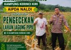 Bhabinkamtibmas Kampung Kerinci Kanan Lakukan Pengecekan Lahan Jagung Pipil